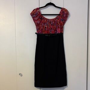 Elegant Black and Multicolor Dress